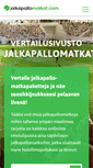 Mobile Screenshot of jalkapallomatkat.com